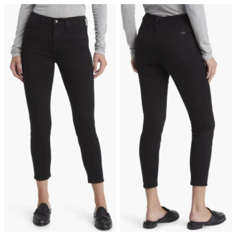 JEN7 by 7 For All Mankind Women's Ankle Skinny Jean Black Wash Size 8P